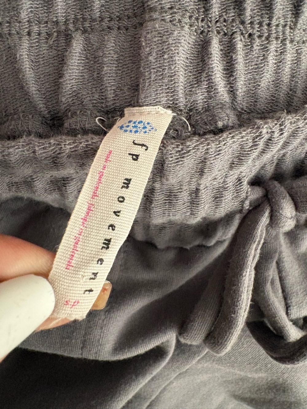 Free People Movement Gray Drawstring Jogger Pants S - Picture 6 of 9